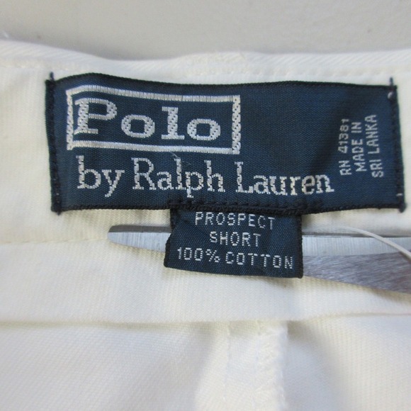 Polo Ralph Lauren Prospect Shorts Men 32 White Preppy Nautical Chino Summer 384 - Picture 10 of 12